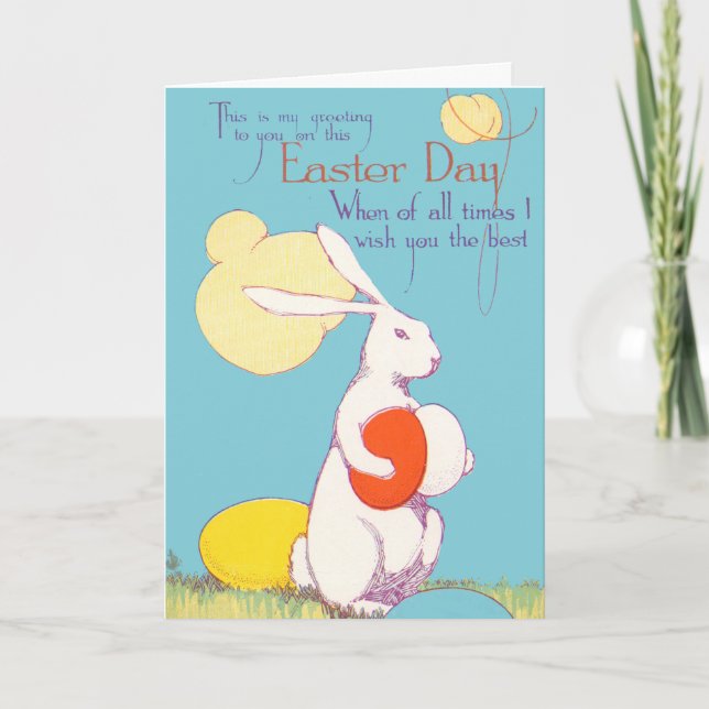 Carte de Pâques vintage vers 1913 (Devant)