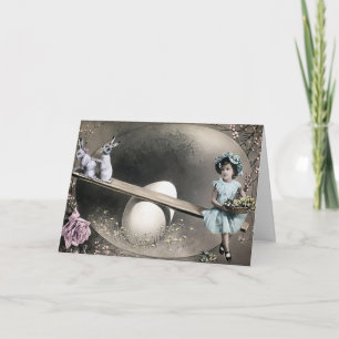 Carte de Pâques vintage victorienne