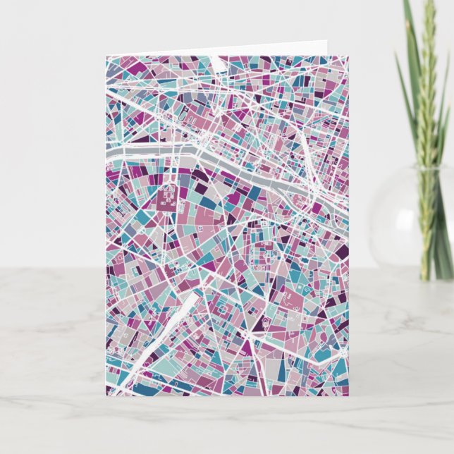 Carte de Paris France (Devant)