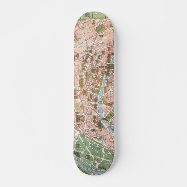 Carte de Paris Skateboard Ecole d'été (Devant)