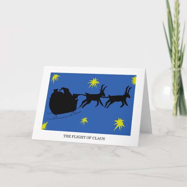 Carte de parodie de Noël moderne (Devant)