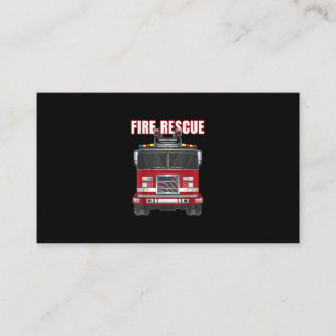 Carte De Parrainage American Fire Secourt Firefighter Département Cami