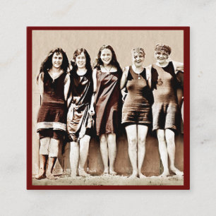 Carte De Parrainage Amis en costumes de bain