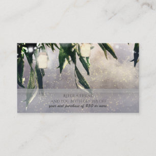Carte De Parrainage Arbre Saule Pleureur & Pots Mason Parrainer un ami