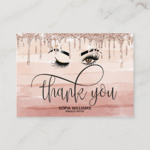 Carte De Parrainage Beau oeil Brown Wink avec Gold Crown