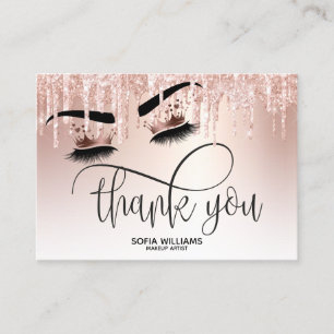 Carte De Parrainage Beau oeil Brown Wink avec Gold Crown