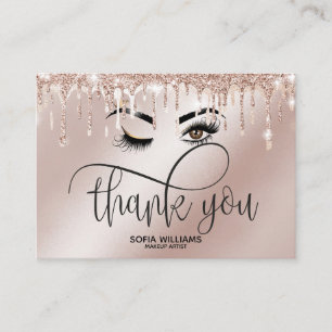 Carte De Parrainage Beau oeil Brown Wink avec Gold Crown