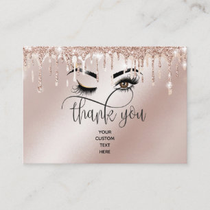 Carte De Parrainage Beau oeil Brown Wink avec Gold Crown
