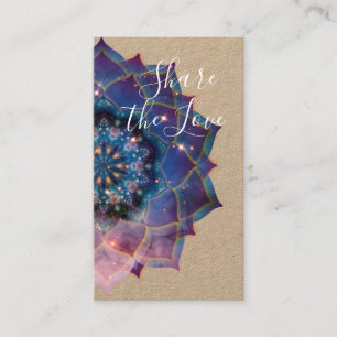 Carte De Parrainage Boho Nebula Mandala, Mystique