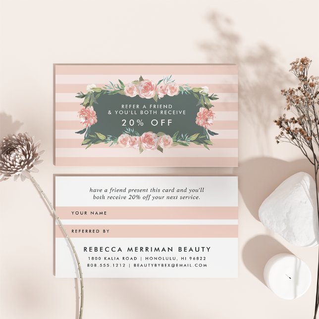 Carte De Parrainage Cadre floral antique (Créateur téléchargé)