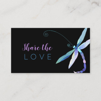 Carte De Parrainage Chic Dragonfly Business