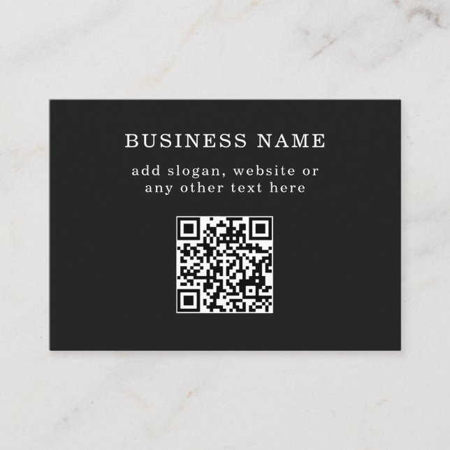 Carte De Parrainage Code QR promotionnel d'entreprise  (Devant)