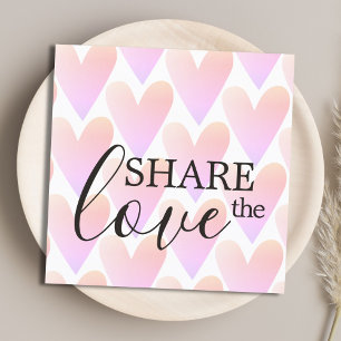 Carte De Parrainage Coeurs rose clair moderne