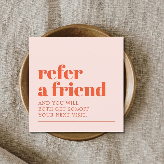 Carte De Parrainage Cool Bold Pastel White Beauty Salon (Créateur téléchargé)