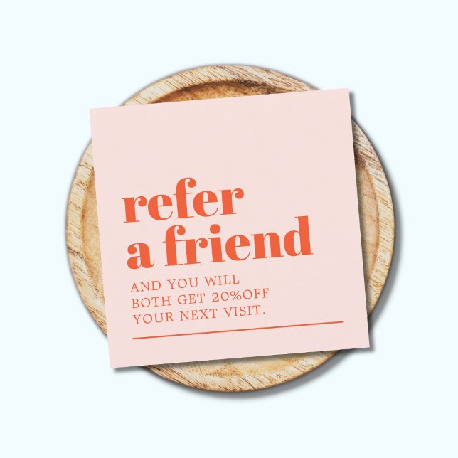 Carte De Parrainage Cool Bold Pastel White Beauty Salon (Créateur téléchargé)