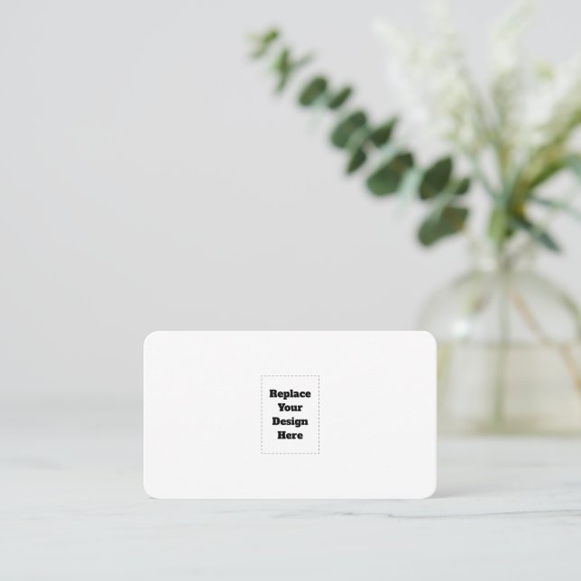 Carte De Parrainage Créez votre propre blanc  (Debout devant)