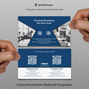 Carte De Parrainage Deux grandes entreprises, une grande comarque Blue