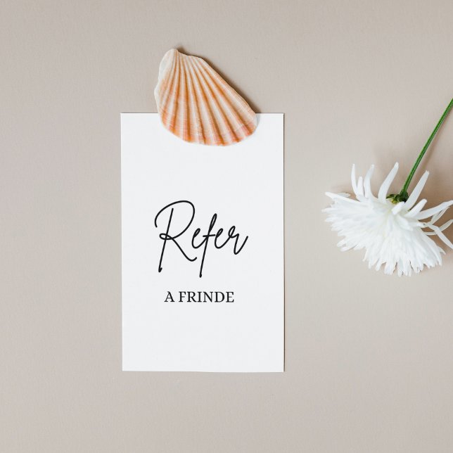 Carte De Parrainage Elagant Moderne blanc et noir (Créateur téléchargé)