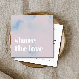 Carte De Parrainage Elégant Pastel Lumière Abstrait Bold Salon