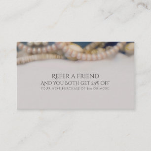 Carte De Parrainage Elegant Pearls & Sea Shells Plage recommander un a