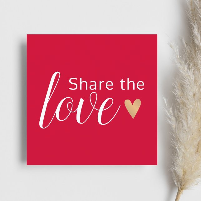 Carte De Parrainage Elégant Red White Gold Heart Beauty Salon (Créateur téléchargé)