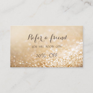 Carte de Parrainage Élégante et Chic avec Bokeh Pa