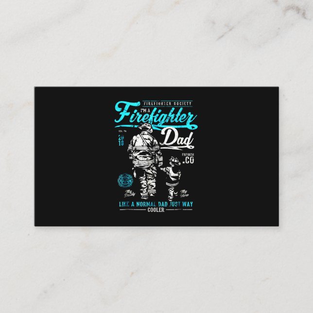 Carte De Parrainage Firefighter | I'm A Firefighter (Devant)