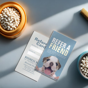 Carte De Parrainage Garderie pour animaux de compagnie Bain et Groomin