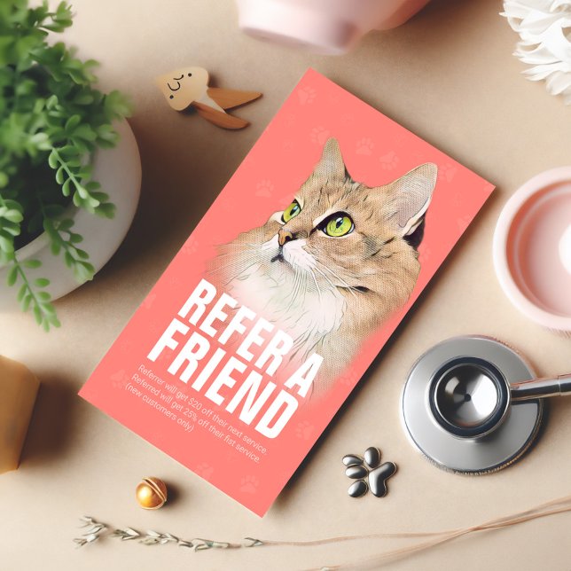 Carte De Parrainage Garderie pour animaux de compagnie Bain et Groomin (Créateur téléchargé)