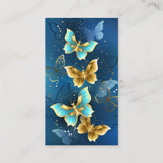 Carte De Parrainage Golden butterflies (Devant)