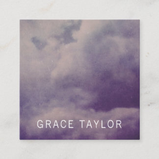 Carte De Parrainage Grunge Dirty Clouds Client Profile Card Set