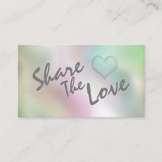 Carte De Parrainage Holographie minimaliste simple et moderne (Devant)