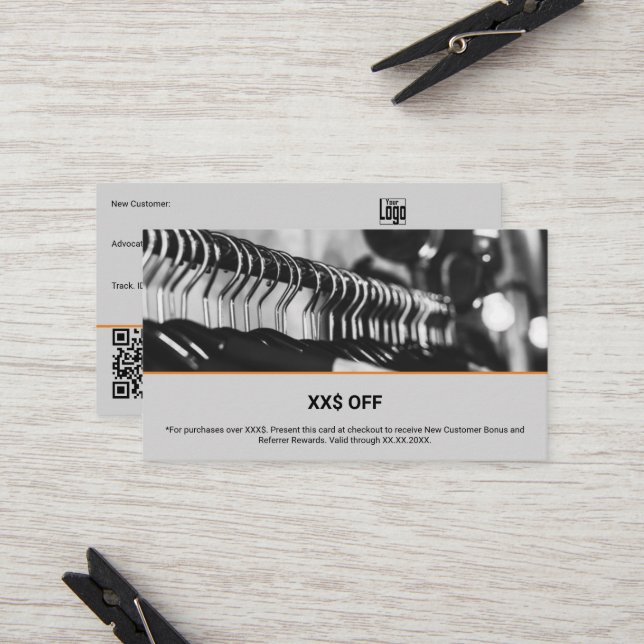 Carte De Parrainage Image personnalisée Nouvelle récompense de l'avoca (Devant/Arrière en situation)