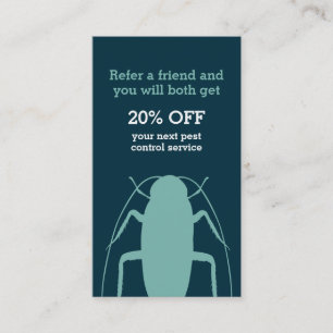 Carte De Parrainage La lutte contre les parasites entretient le client