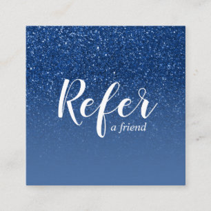 Carte De Parrainage La Parties scintillant bleue scintillante Ombre Gl