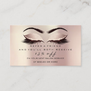 Carte De Parrainage Le maquillage de mèches de rose de parties