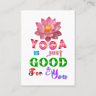 Carte De Parrainage Le Marketing de Yoga Est Juste Bon Pour Vous