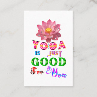 Carte De Parrainage Le Marketing de Yoga est juste bon pour vous