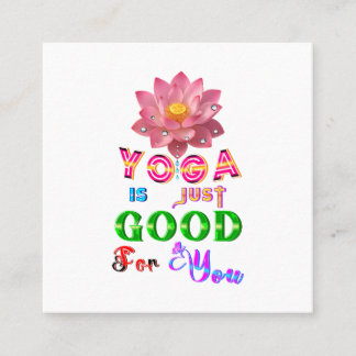 Carte De Parrainage Le Marketing de Yoga Est Juste Bon Pour Vous
