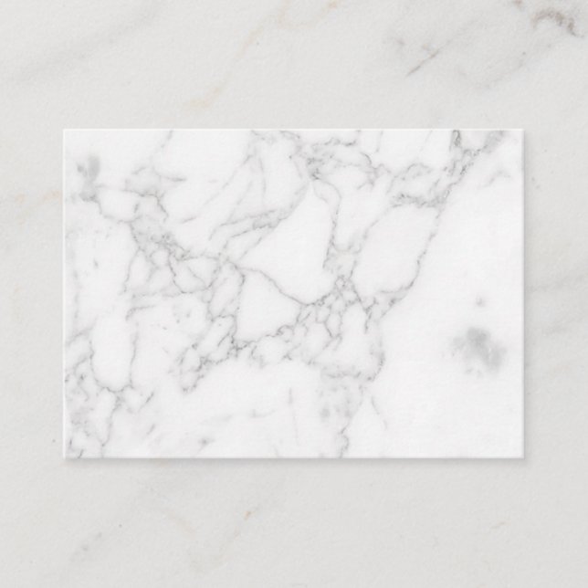 Carte De Parrainage Marbre Blanc (Devant)