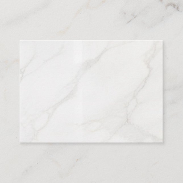 Carte De Parrainage Marbre Blanc (Devant)