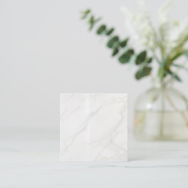Carte De Parrainage Marbre Blanc (Debout devant)