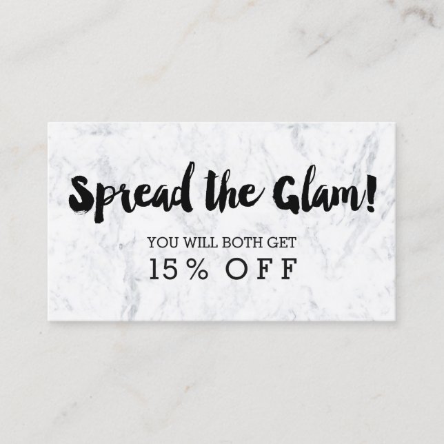 Carte De Parrainage Marbre noir moderne fascinant de typographie de (Devant)