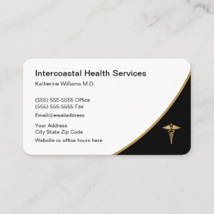 Carte De Parrainage Médecin simple chic bureau