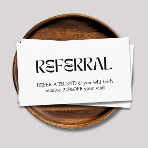 Carte De Parrainage Moderne Elégant Blanc Faux Or Coeur Beauté Référen