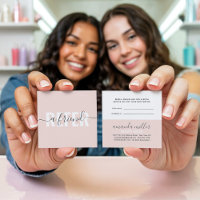 Moderne rose gris réfèrent une signature de script