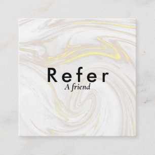 Carte De Parrainage Moderne Simple Marbre