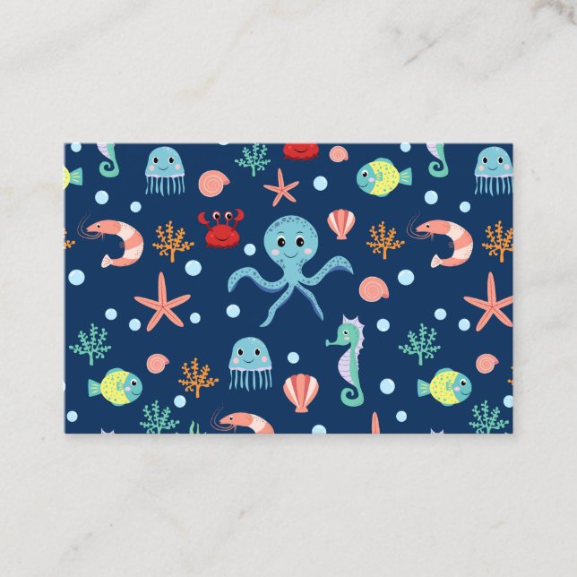 Carte De Parrainage Monde marin (Devant)