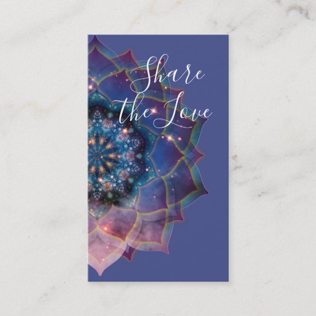 Carte De Parrainage Nebula Bloom | Mandala (Devant)