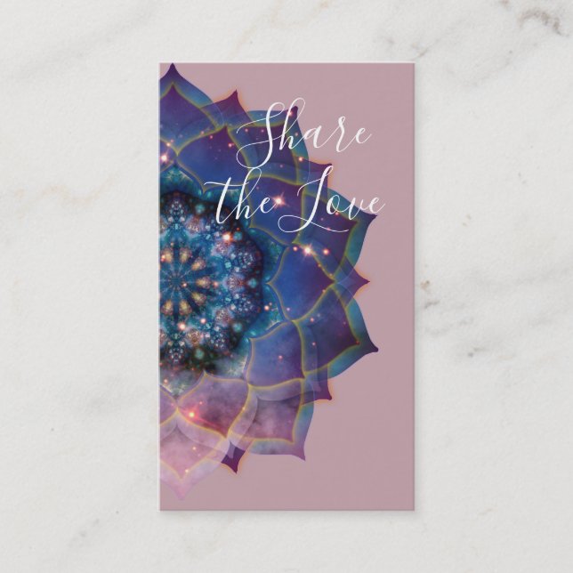 Carte De Parrainage Nebula Bloom | Mandala (Devant)
